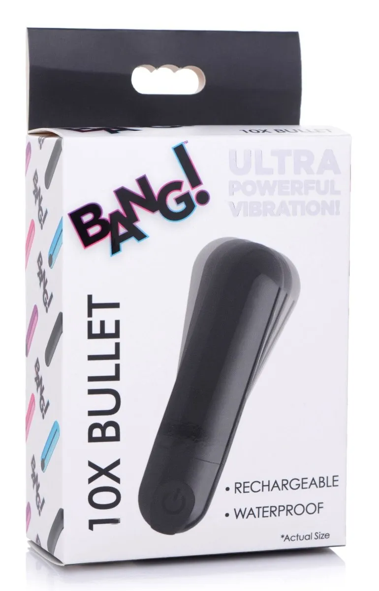 10x Rechargeable Vibrating Metallic Bullet