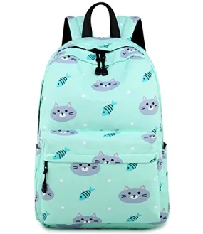 abshoo Cute Lightweight Unicorn Elementary Backpacks for Girls Kids Bookbag (Black)