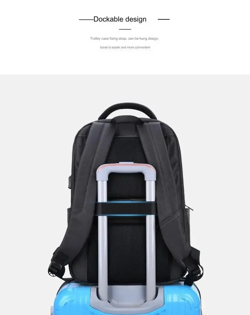 Anti-theft Business Laptop Backpack Bag for Men Women with USB Charging Port 1229