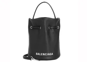 Balenciaga Everyday Drawstring Bucket Xs Black