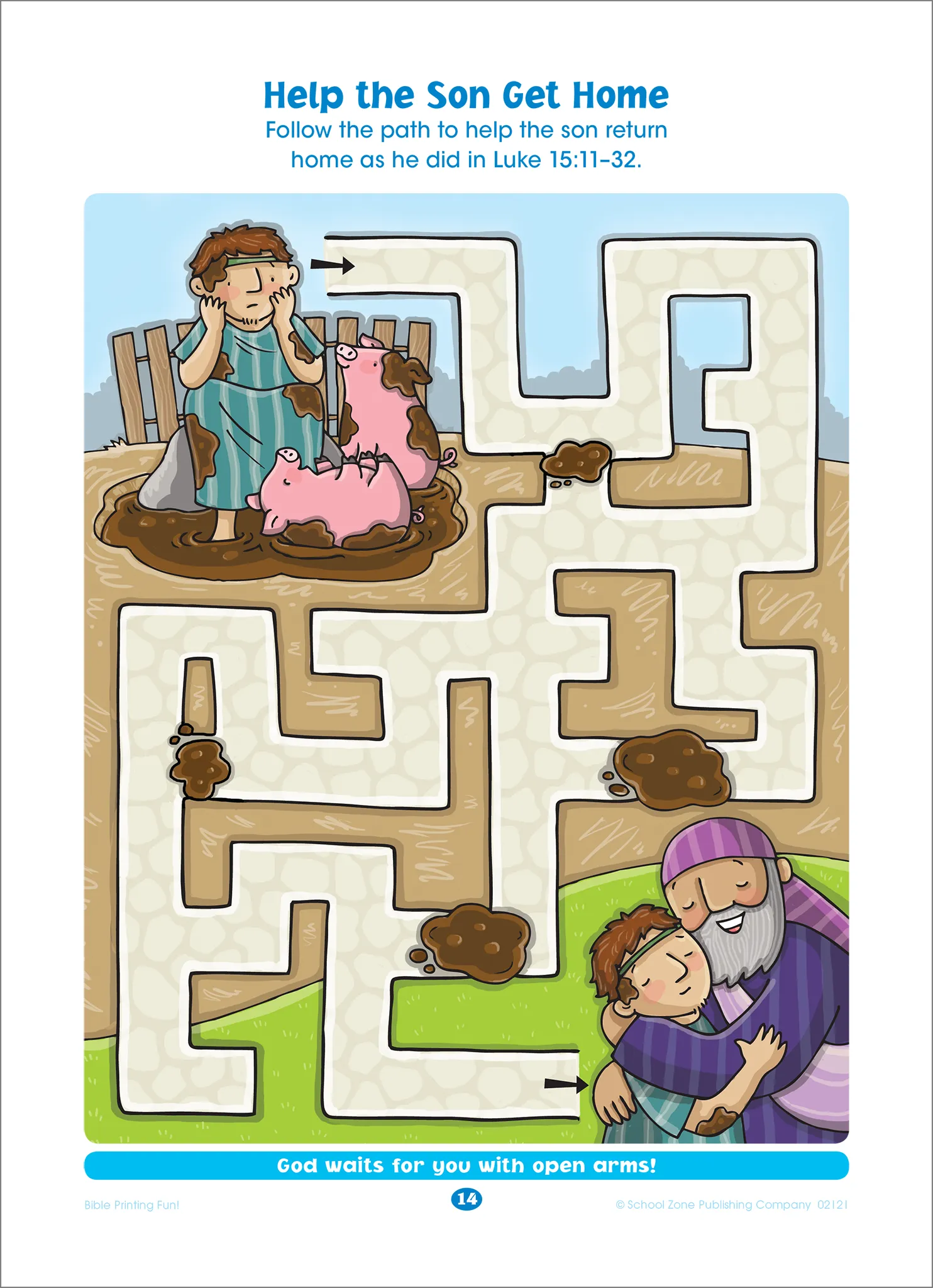 Bible Mazes Grades P-K Workbook