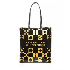 Bloomingdale's Celebration Tote 150th Anniversary Exclusive Black Gold