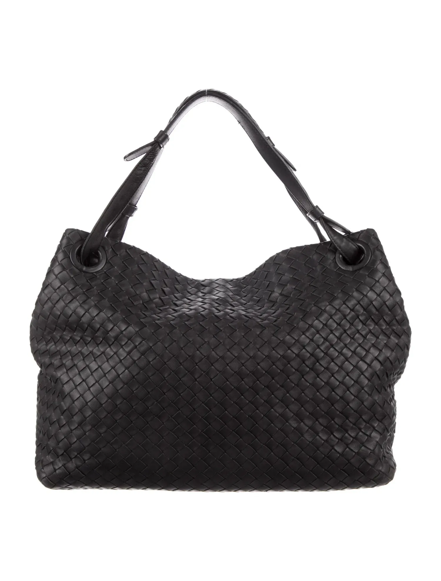 BOTTEGA VENETA NAPPA LEATHER INTRECCIATO MEDIUM GARDA BAG