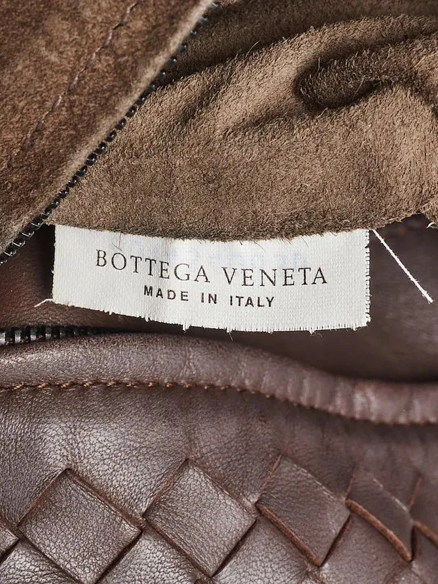 BOTTEGA VENETA NAPPA LEATHER INTRECCIATO MEDIUM GARDA BAG