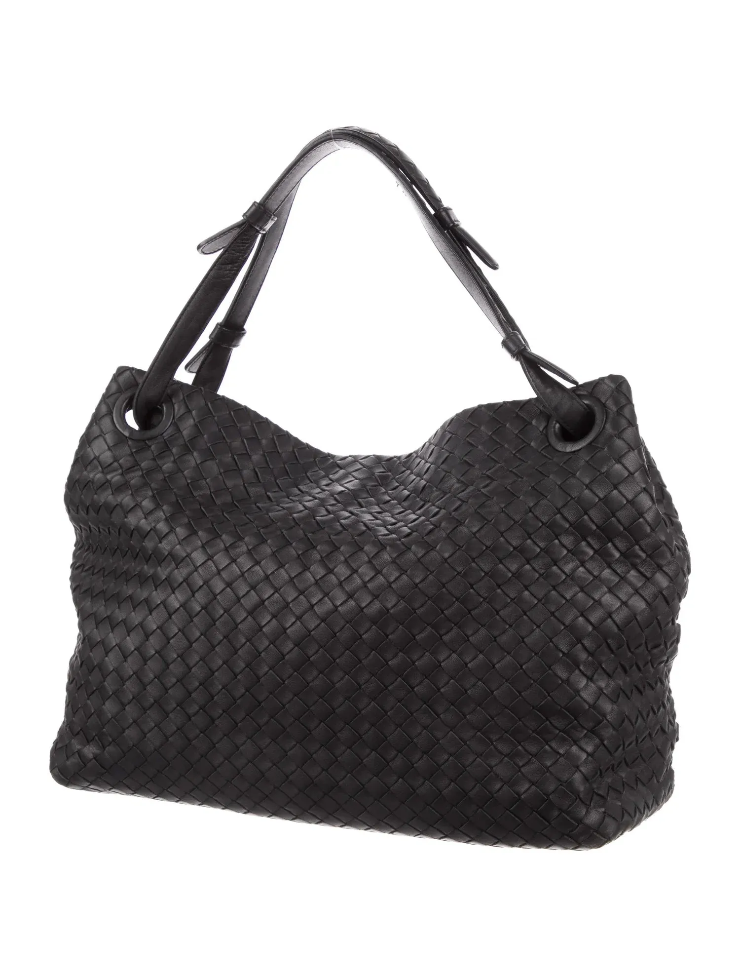 BOTTEGA VENETA NAPPA LEATHER INTRECCIATO MEDIUM GARDA BAG