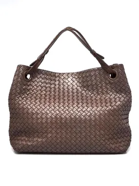 BOTTEGA VENETA NAPPA LEATHER INTRECCIATO MEDIUM GARDA BAG