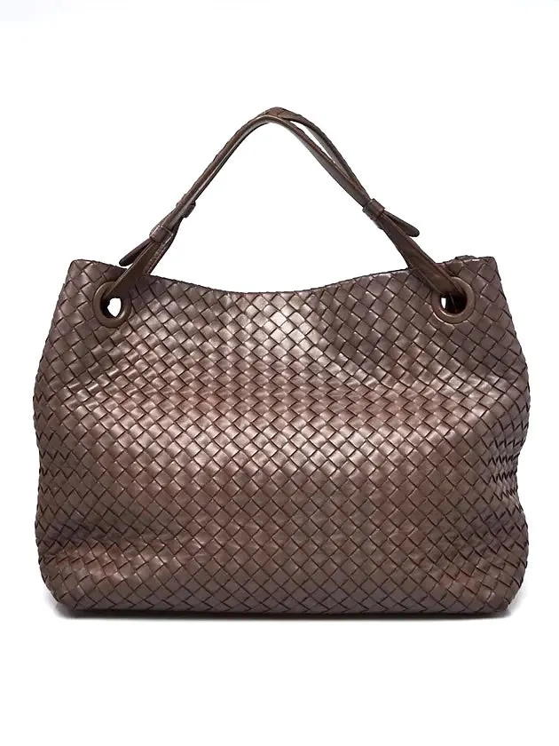 BOTTEGA VENETA NAPPA LEATHER INTRECCIATO MEDIUM GARDA BAG