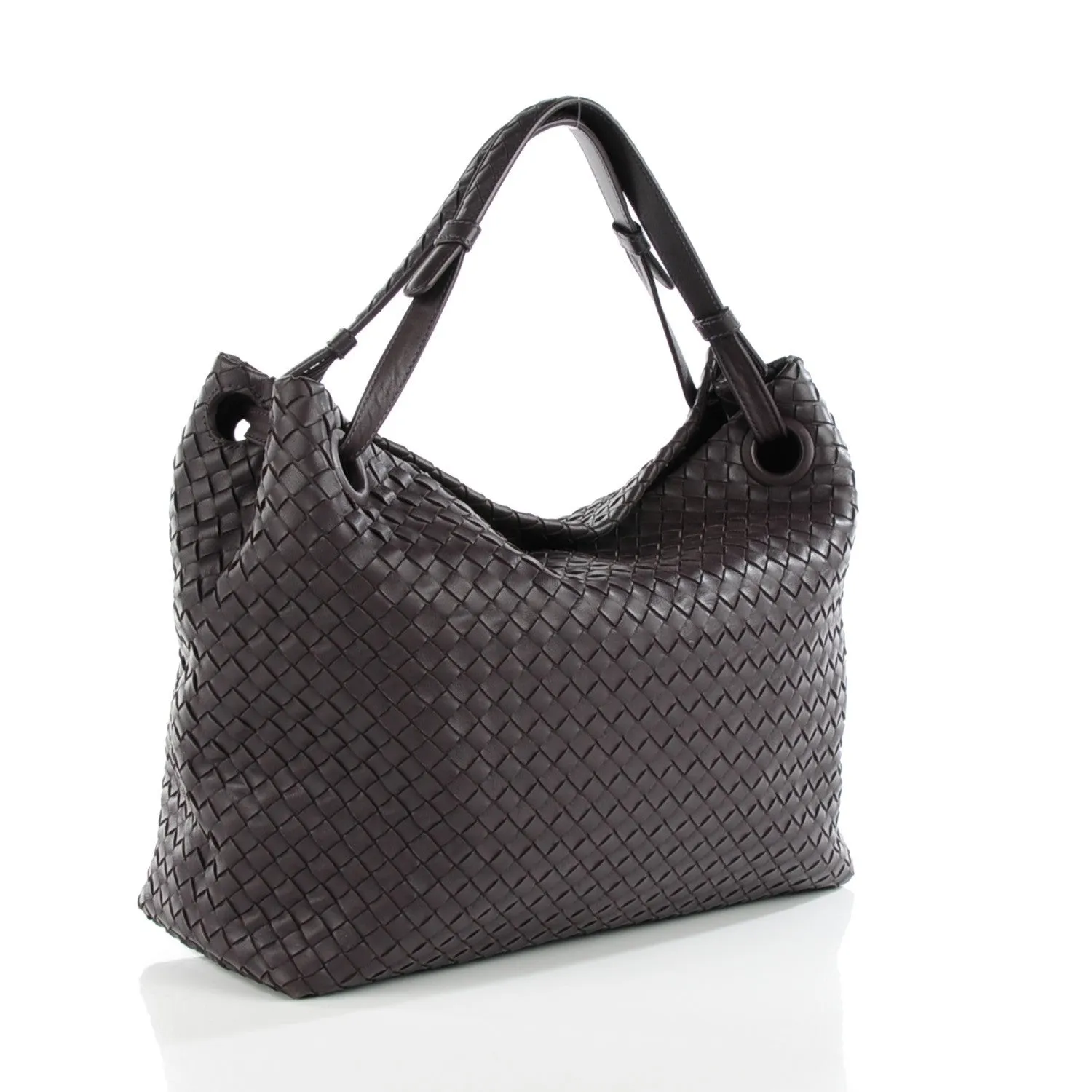 BOTTEGA VENETA NAPPA LEATHER INTRECCIATO MEDIUM GARDA BAG