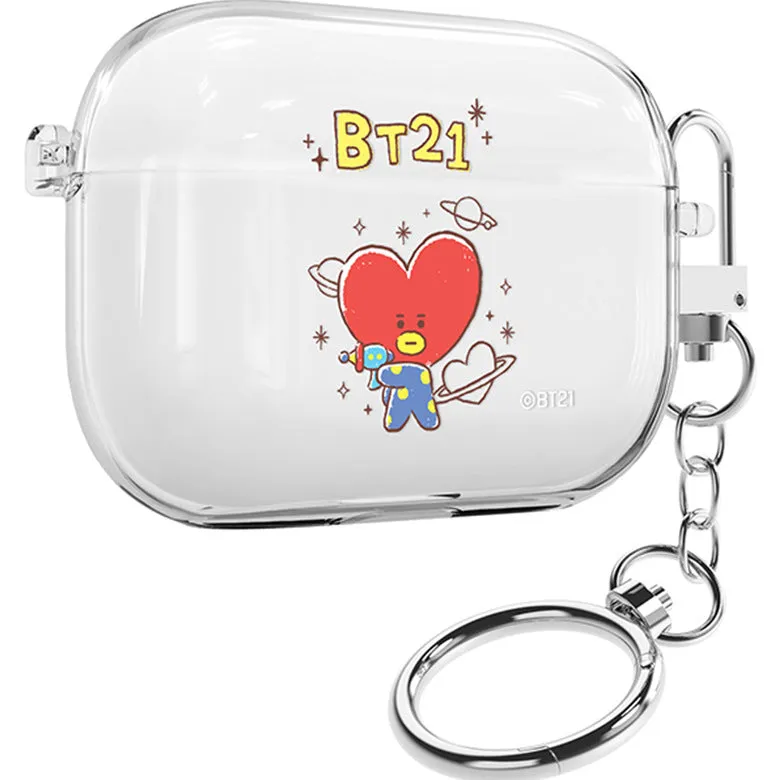 BT21 Basic Sketch Clear Slim Apple AirPods Case Cover