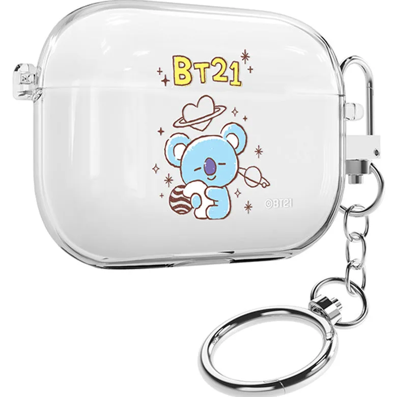 BT21 Basic Sketch Clear Slim Apple AirPods Case Cover