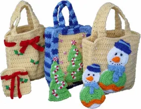 Christmas Gift Bags Set 1 Crochet Pattern