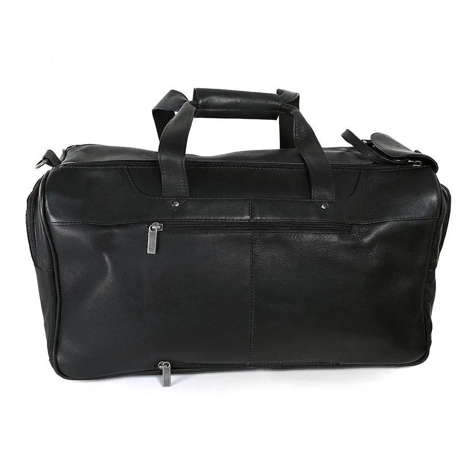 DayTrekr Leather Speed-Zip Carry-On Duffel Bag