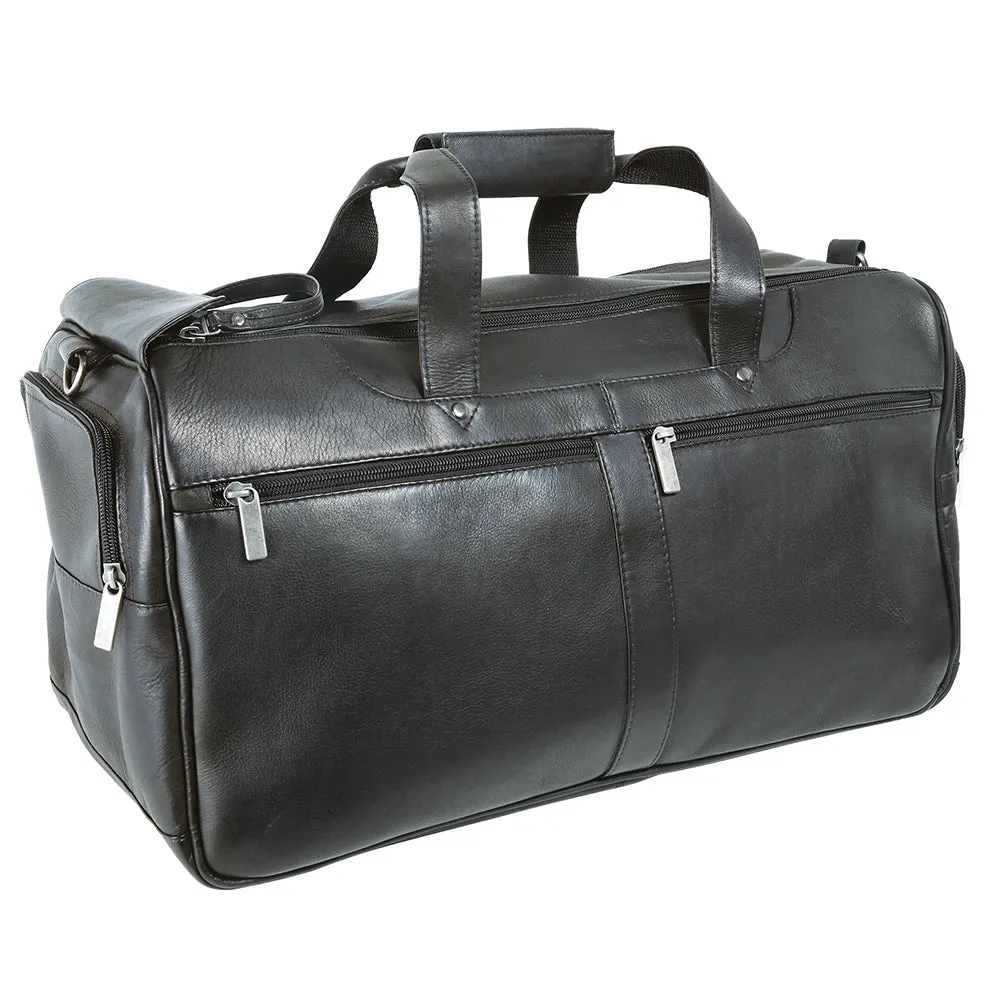 DayTrekr Leather Speed-Zip Carry-On Duffel Bag