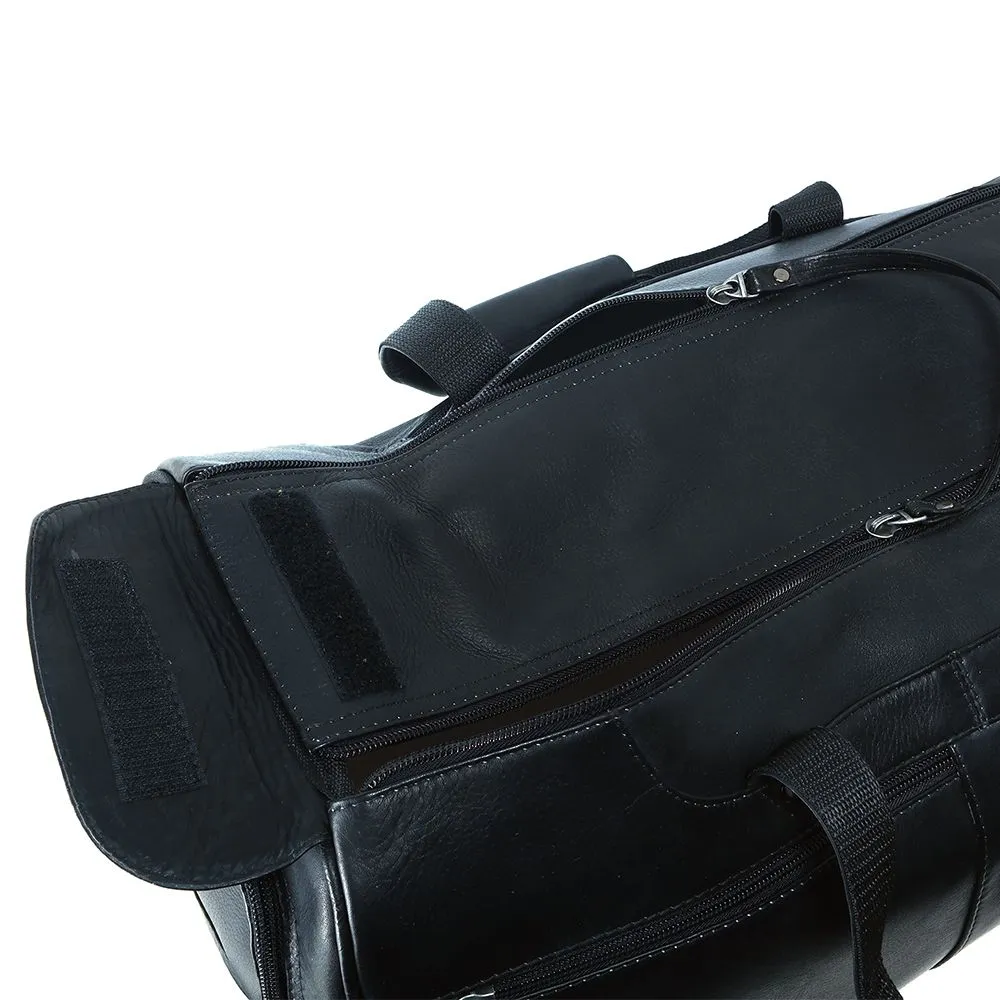 DayTrekr Leather Speed-Zip Carry-On Duffel Bag