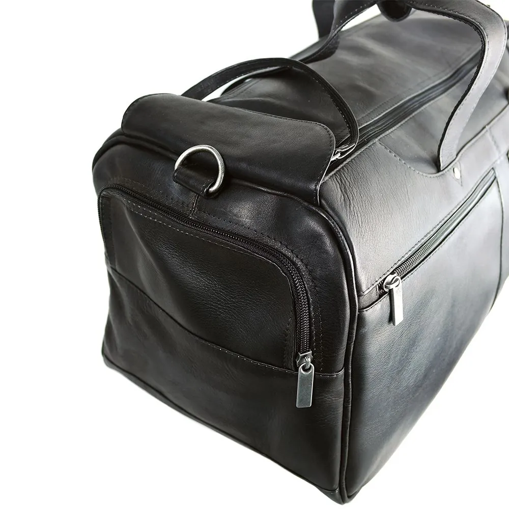 DayTrekr Leather Speed-Zip Carry-On Duffel Bag