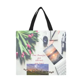 Dear Beautiful God Knows Canvas Tote