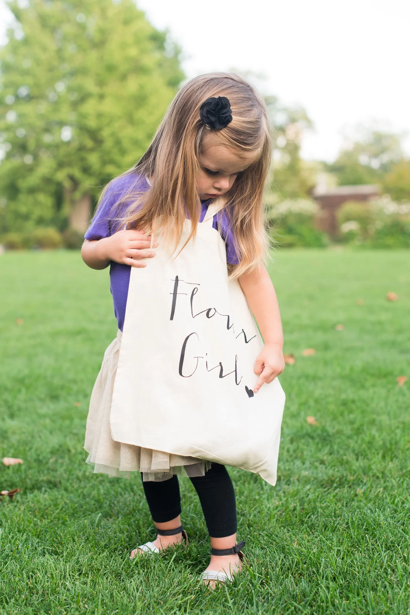 Flower Girl Tote Bag