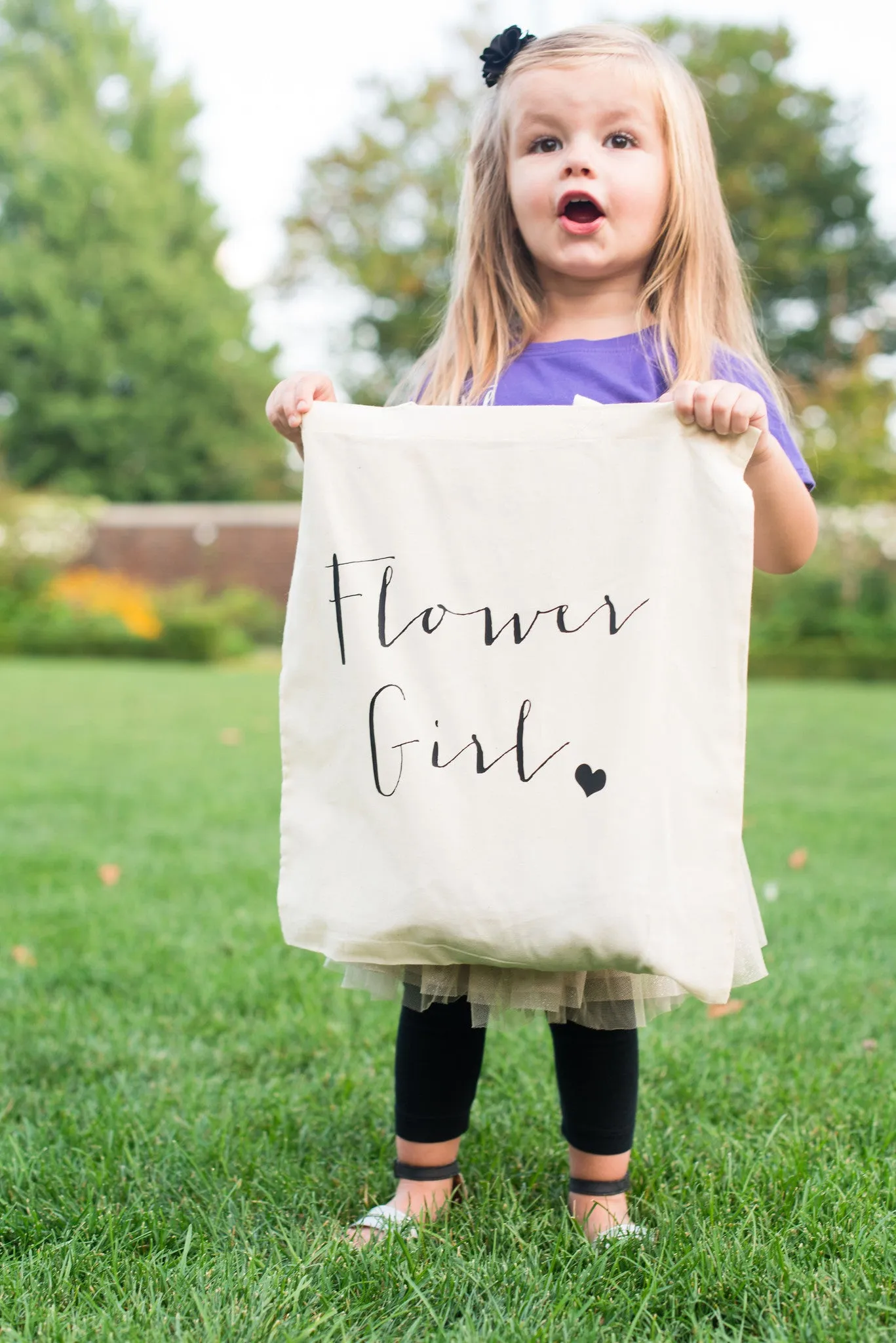 Flower Girl Tote Bag