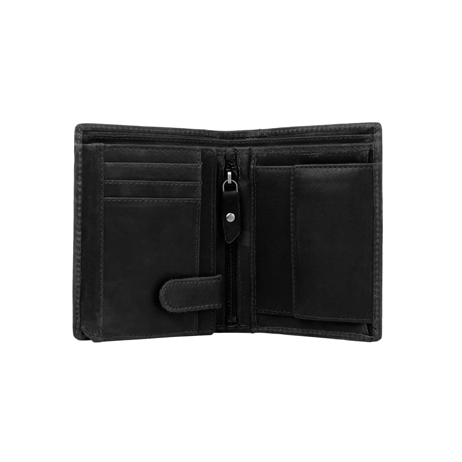 Leather Wallet Black Ethel