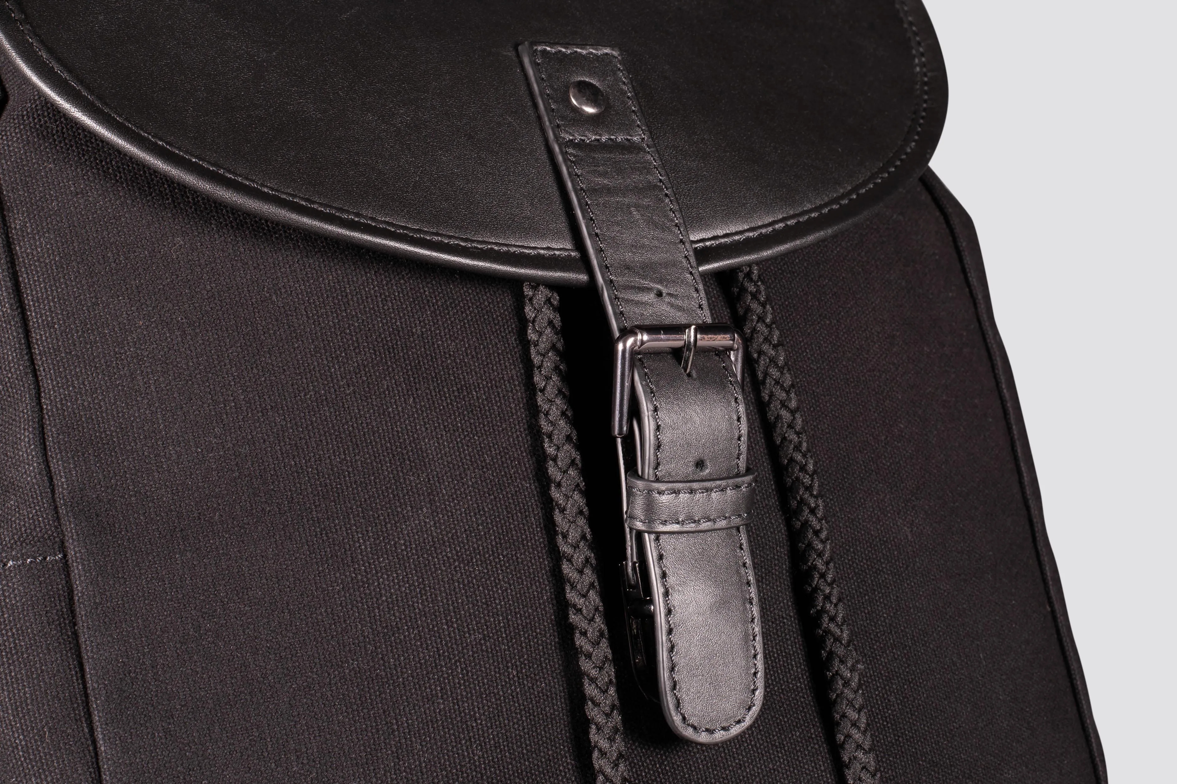 Littlehampton Backpack | Black Waxed Canvas