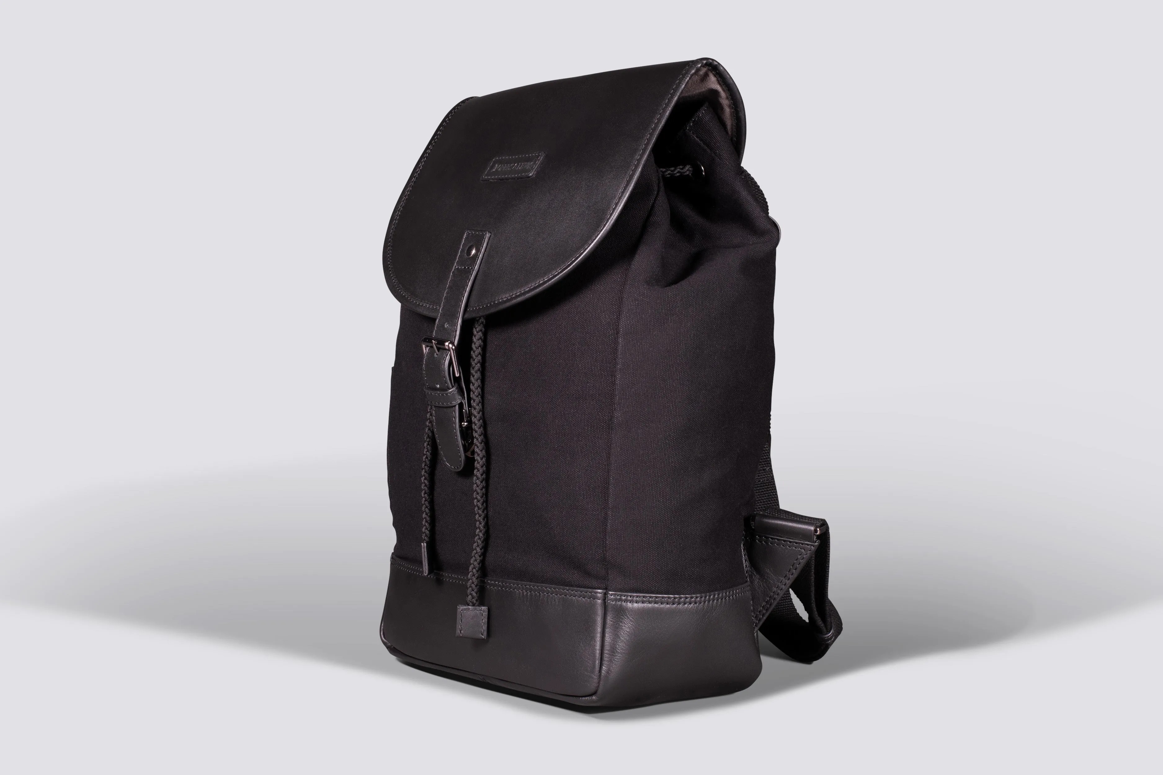 Littlehampton Backpack | Black Waxed Canvas