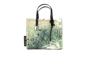 Marc Jacobs Mini Green Multi Splatter Paint Nylon Tote