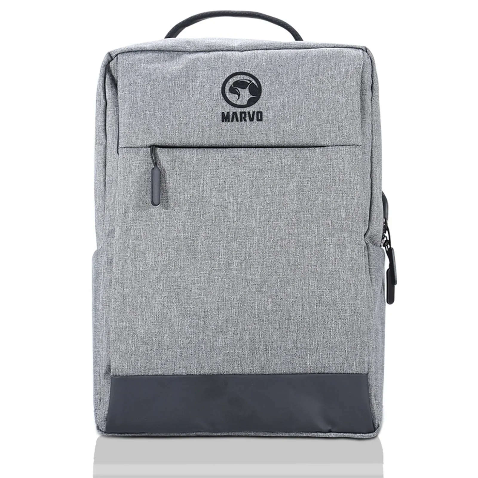 Marvo 15.6" Laptop Backpack with USB Charging Port - Grey | 907450