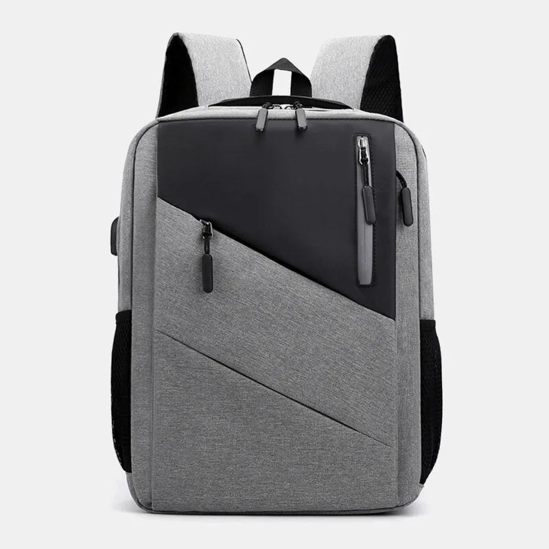 Men Large Capacity With USB Charging Business Travel Outdoor School Bag 14 Inch Laptop Backpack