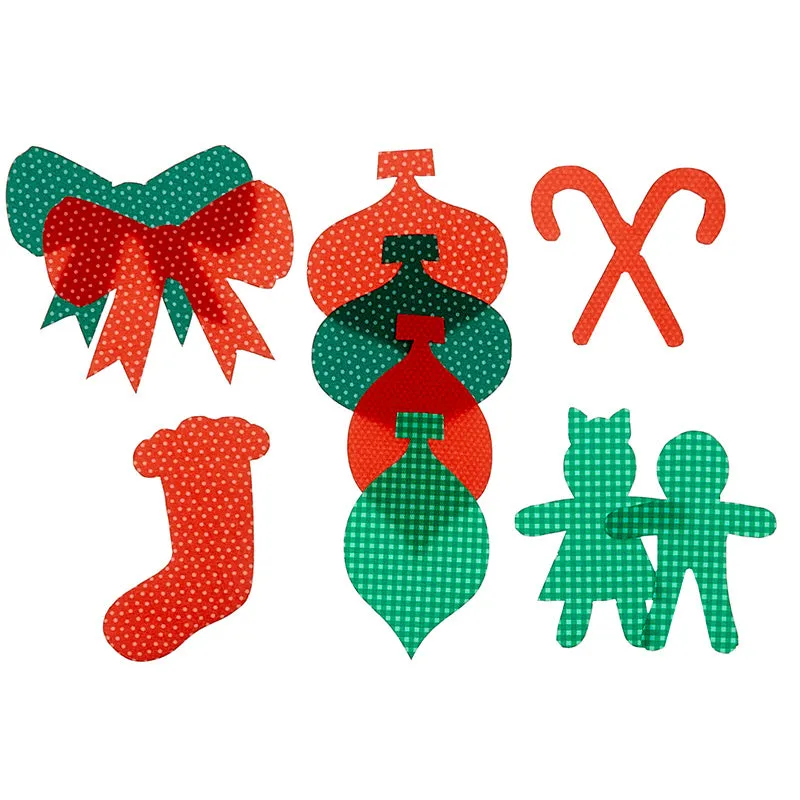 Missouri Star Iron-on Fabric - Christmas Shapes