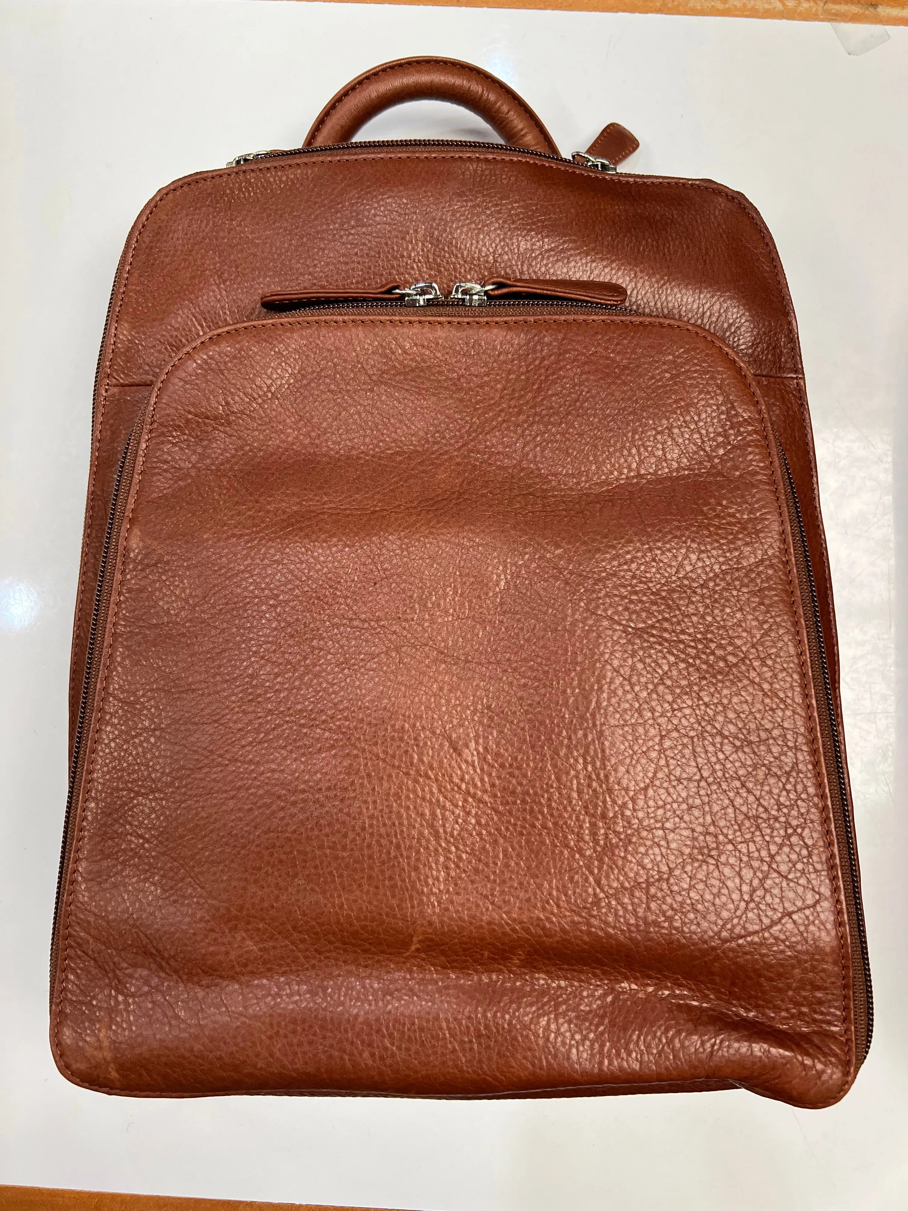 Osgoode Marley Leather RFID Organizer Backpack- 4613