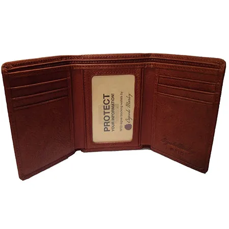 OSGOODE MARLEY RFID MENS TRIFOLD BRANDY