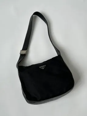 Prada Nylon Leather Crossbody Bag