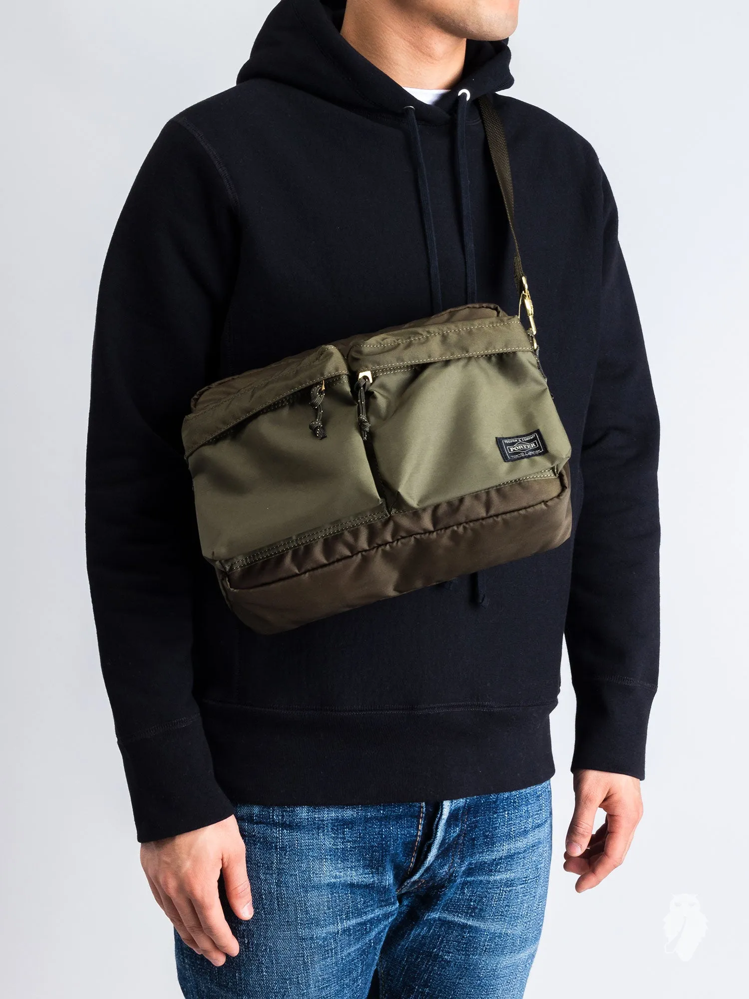 "Force" Shoulder Bag (S) in Olive Drab