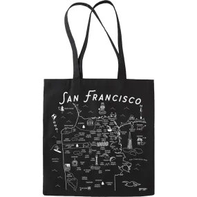 San Francisco Black Everyday Tote