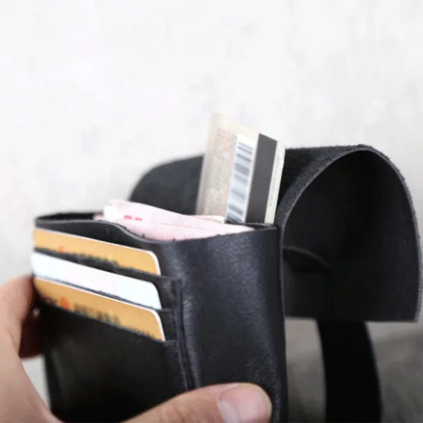 Small Leather Womens Wallet Minimalist Clutch Leather Wallets for Women