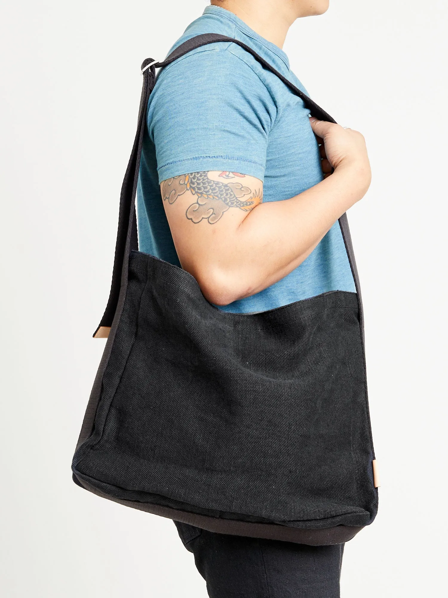 Square Shoulder Bag in Black