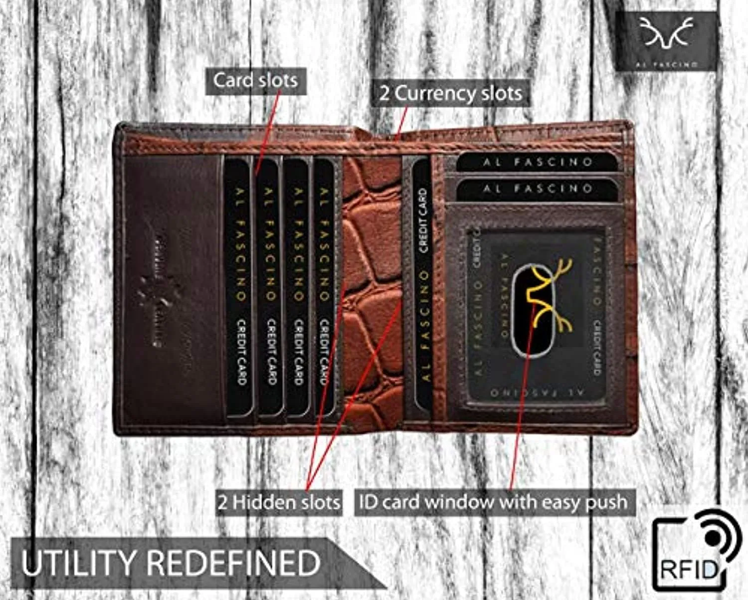 Stylish RFID Protected Genuine Leather Wallet