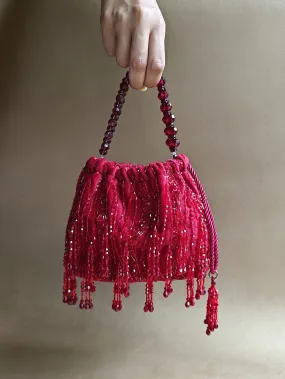 The Pouch Bag in Crimson Red