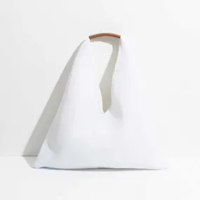 The Soleil Mesh Lightweight Shoulder Bag in white