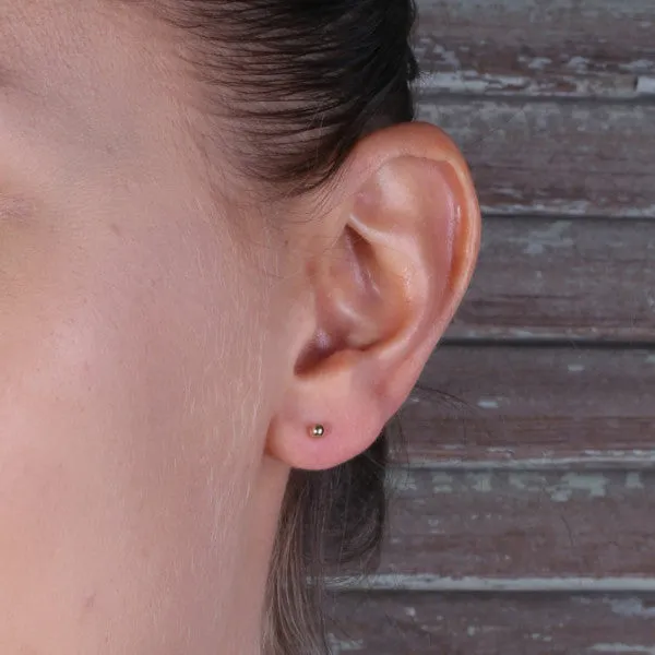 Tiny Dot Gold Filled stud Earrings