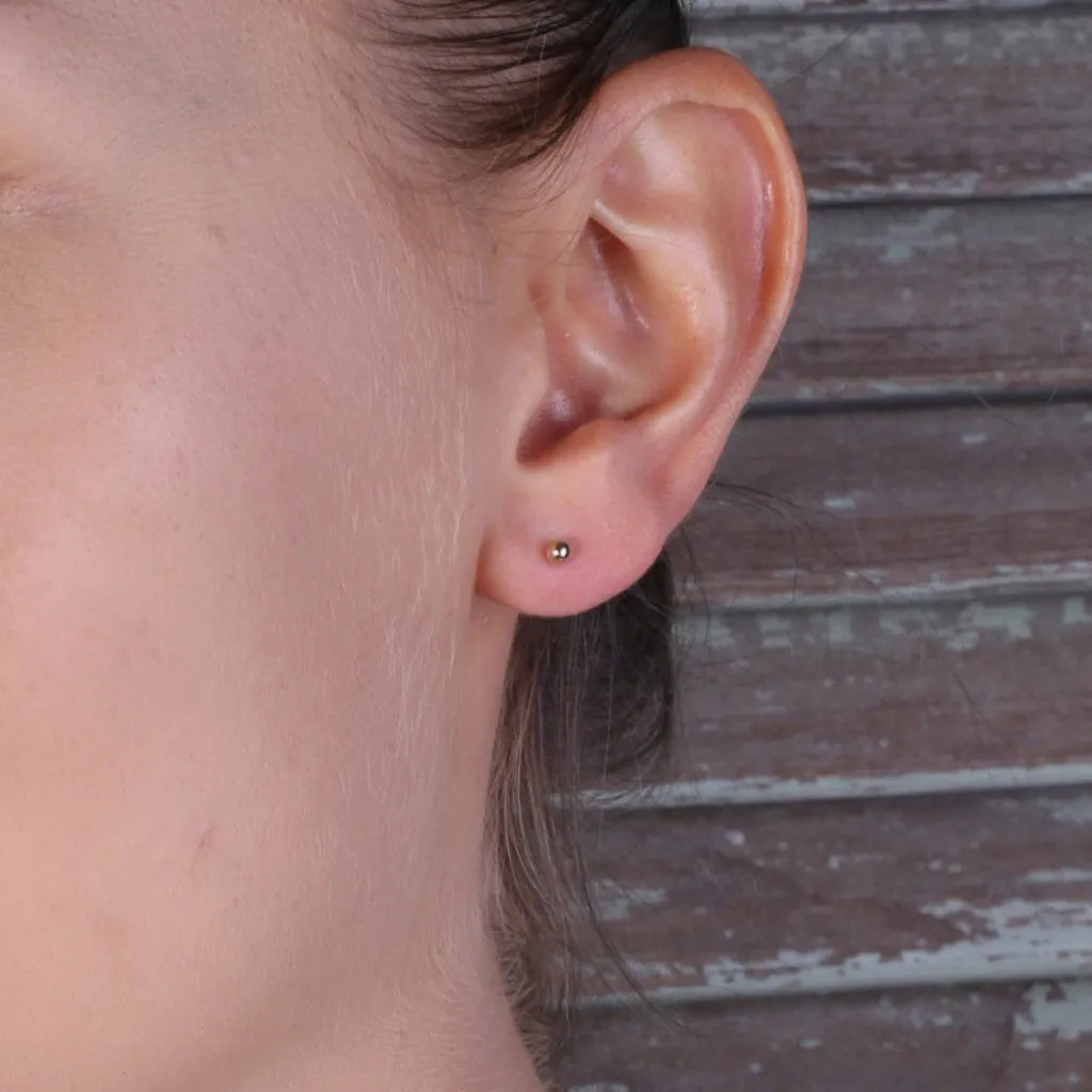 Tiny Dot Gold Filled stud Earrings