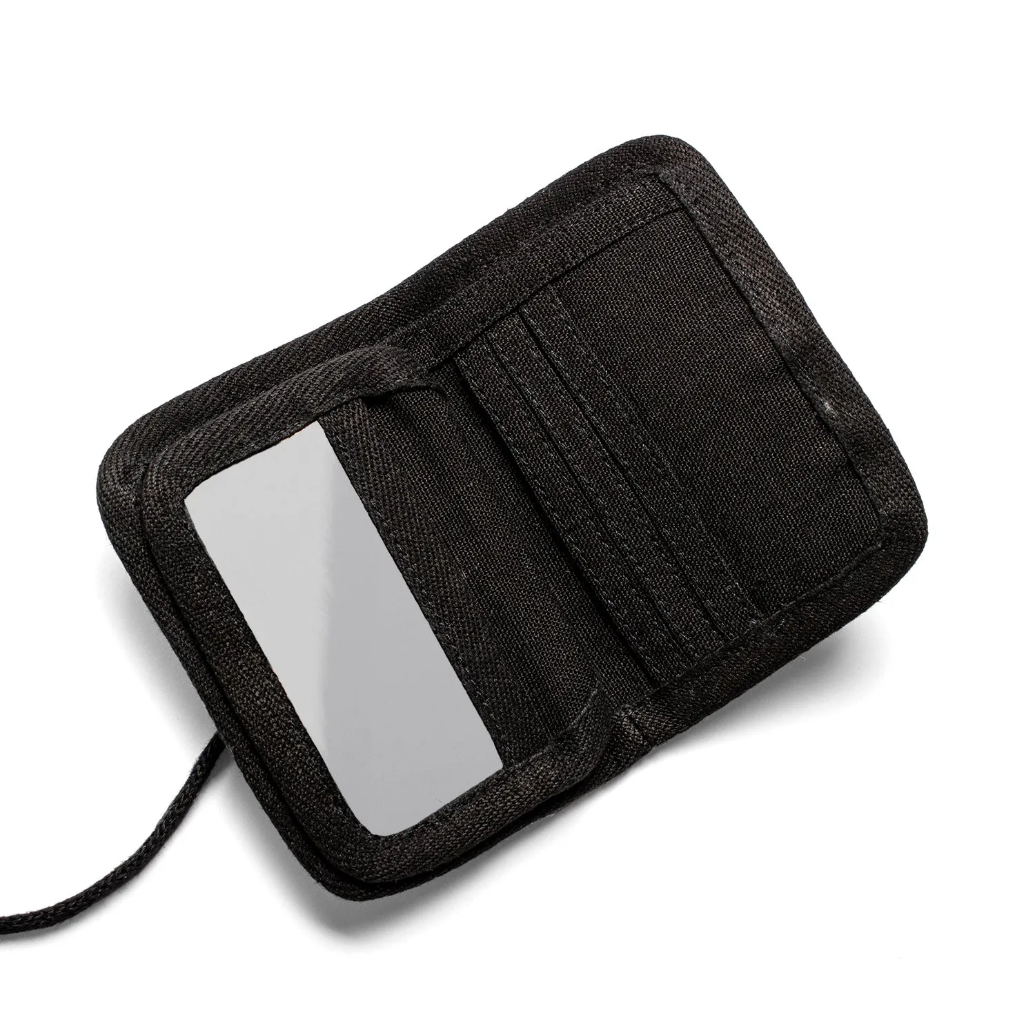 UTAH Velcro-free Organic Hemp Bifold Wallet (With Clear Driver's License Window) (3.5x5)