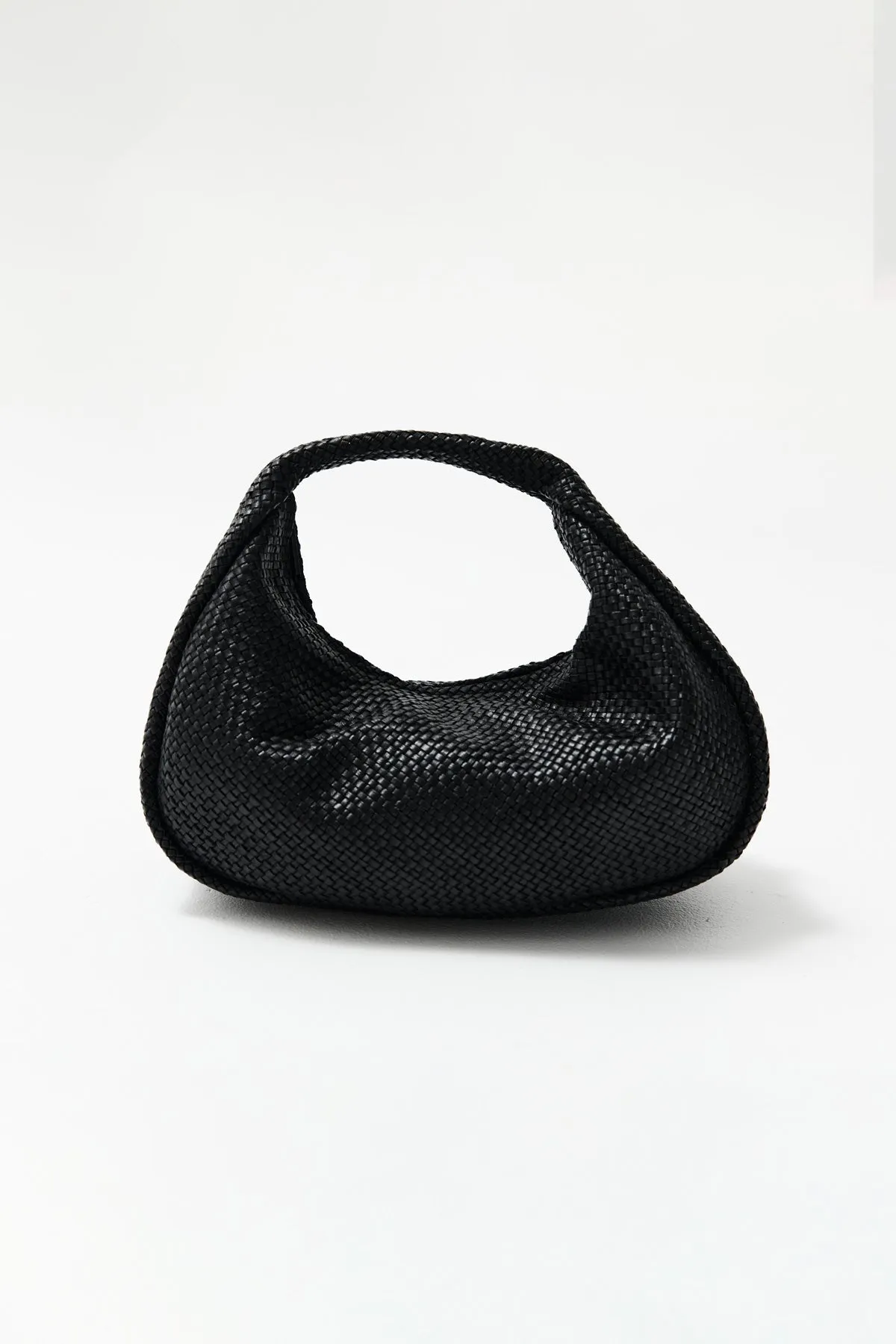 Woven Bon Bon Bag - Black