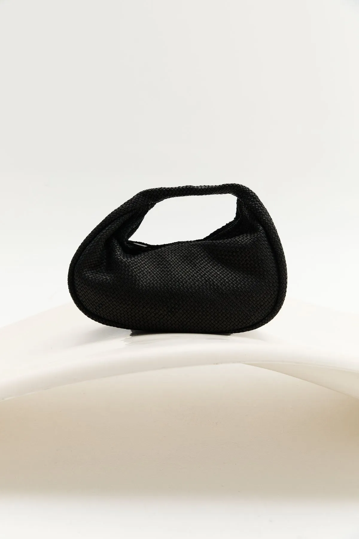 Woven Bon Bon Bag - Black