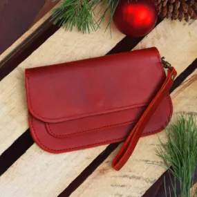 Wristlet Wallet in Red